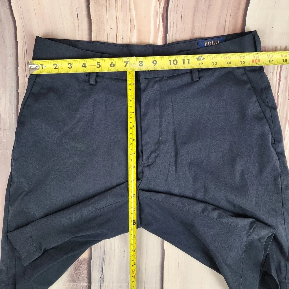 Polo Ralph Lauren Performance Chino Shorts‎ Mens 32 Navy Blue Lightweight 10